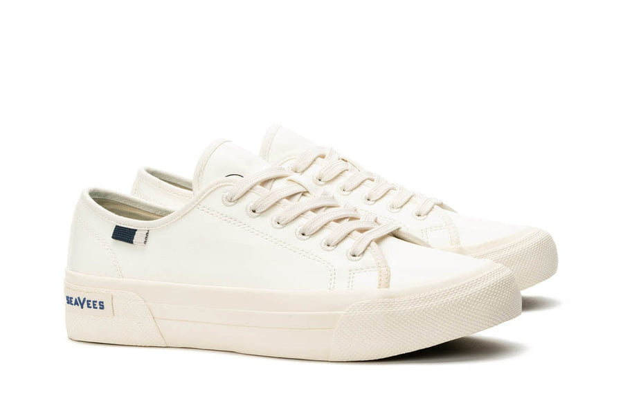 Women's SeaChange LTT sneaker in White Corn Leather, three-quarter view
