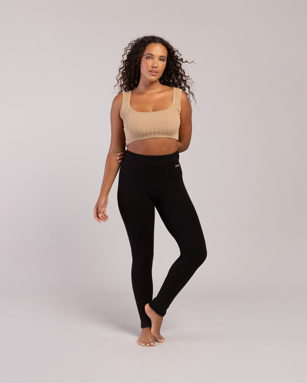 Rib Lounge Full Length Legging
