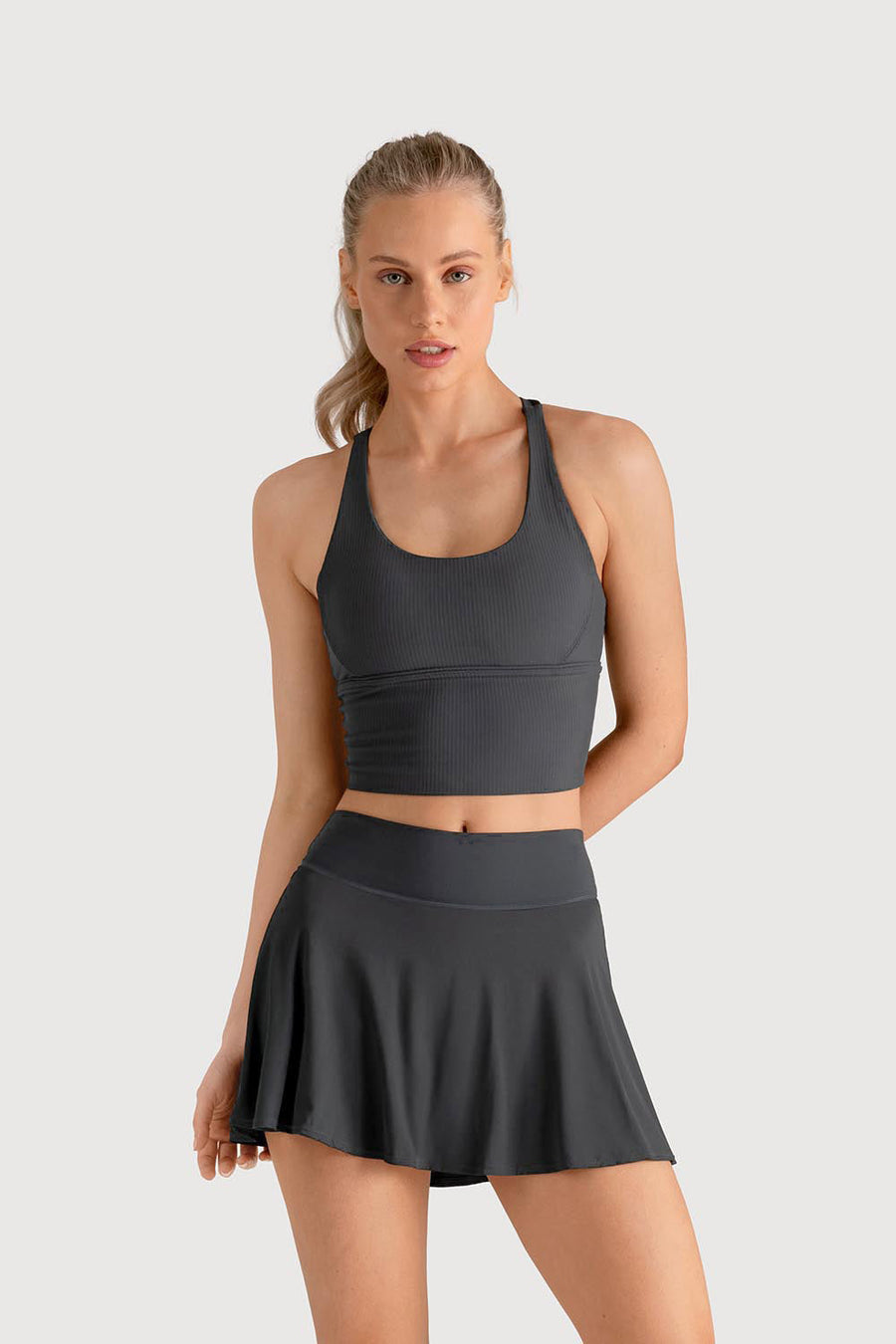 Ladies Apex High Waist Tennis Skirt