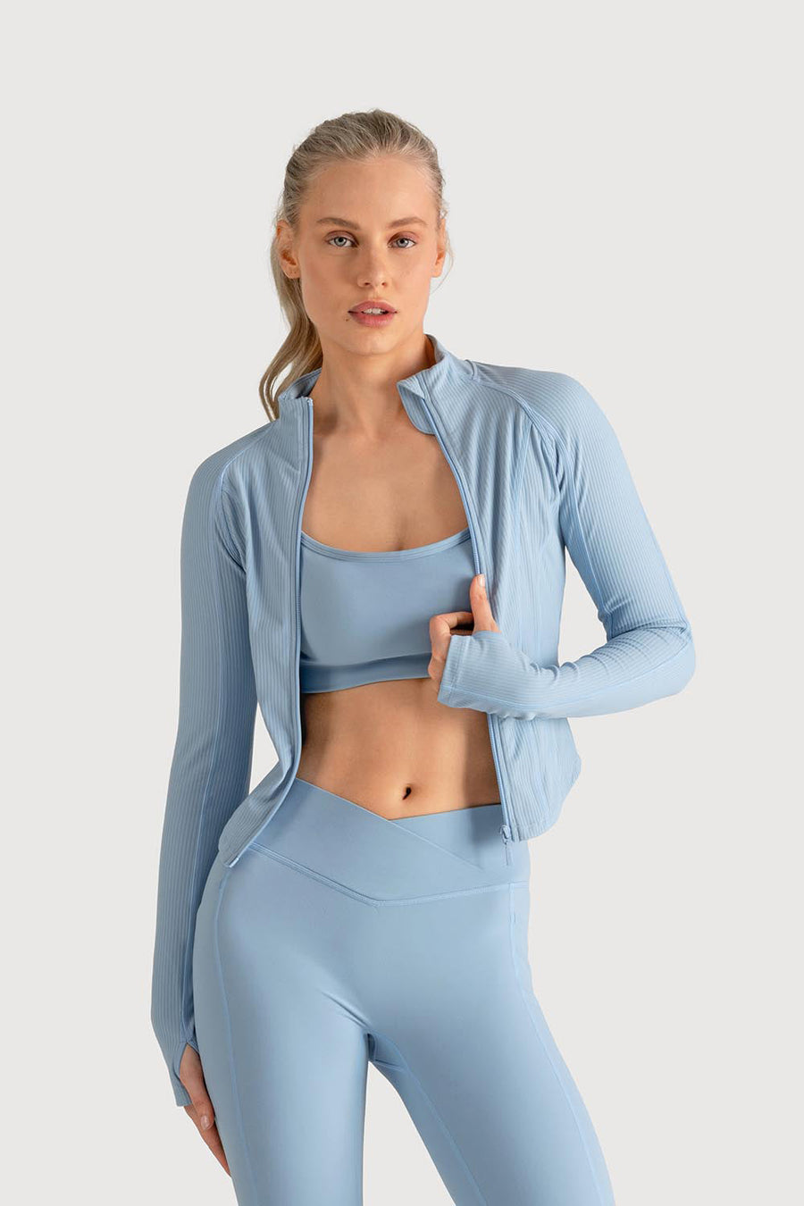 Ladies Apex Rib Contour Zip Jacket