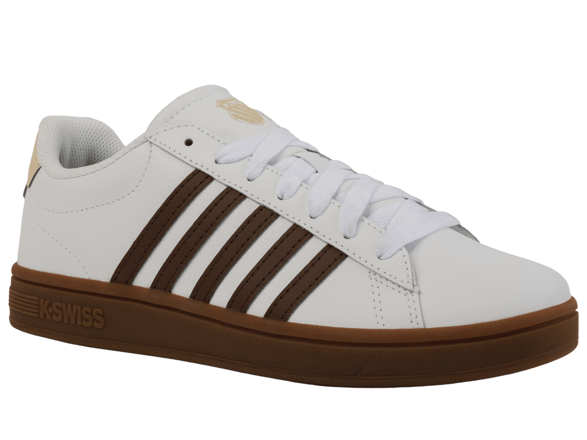04413 - 126 - M | COURT TIEBREAK II | WHITE/SOFT SILT/CREME BRULEE/GUM - K - Swiss US - FOOTWEAR
