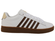 04413 - 126 - M | COURT TIEBREAK II | WHITE/SOFT SILT/CREME BRULEE/GUM - K - Swiss US - FOOTWEAR