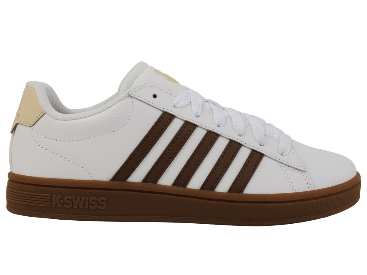 04413 - 126 - M | COURT TIEBREAK II | WHITE/SOFT SILT/CREME BRULEE/GUM - K - Swiss US - FOOTWEAR