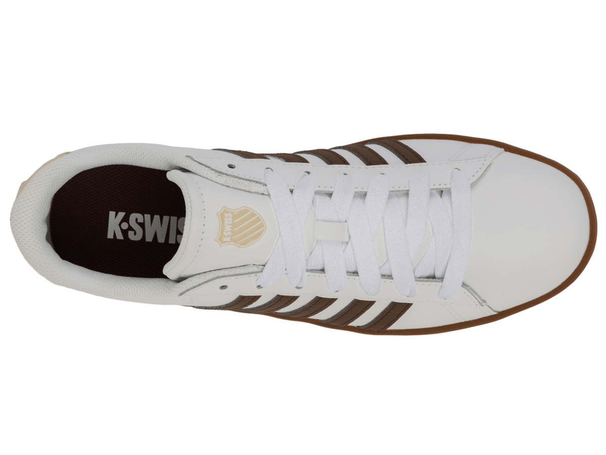 04413 - 126 - M | COURT TIEBREAK II | WHITE/SOFT SILT/CREME BRULEE/GUM - K - Swiss US - FOOTWEAR