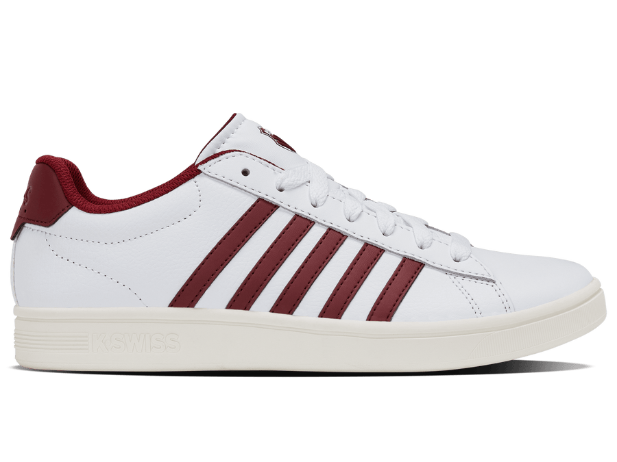 04413 - 152 - M | COURT TIEBREAK II | WHITE/TIBETAN RED/SNOW WHITE - K - Swiss US - FOOTWEAR