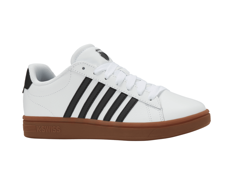 04413 - 168 - M | COURT TIEBREAK II | WHITE/BLACK/GUM - K - Swiss US - FOOTWEAR