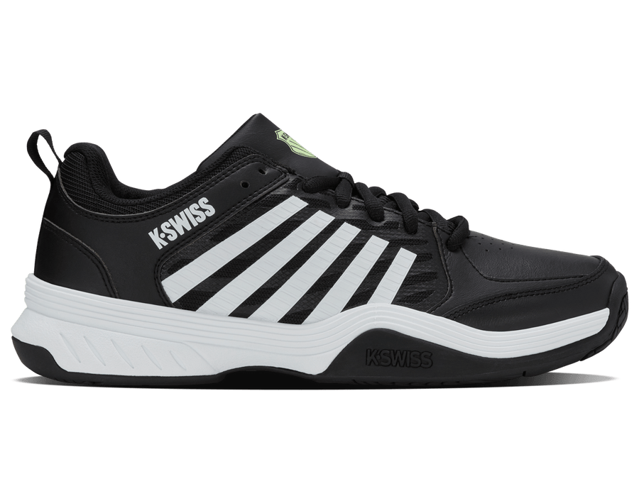 04428 - 064 - M | COURT EXPRESS 2 | BLACK/WHITE/SOFT NEON GREEN - K - Swiss US - FOOTWEAR