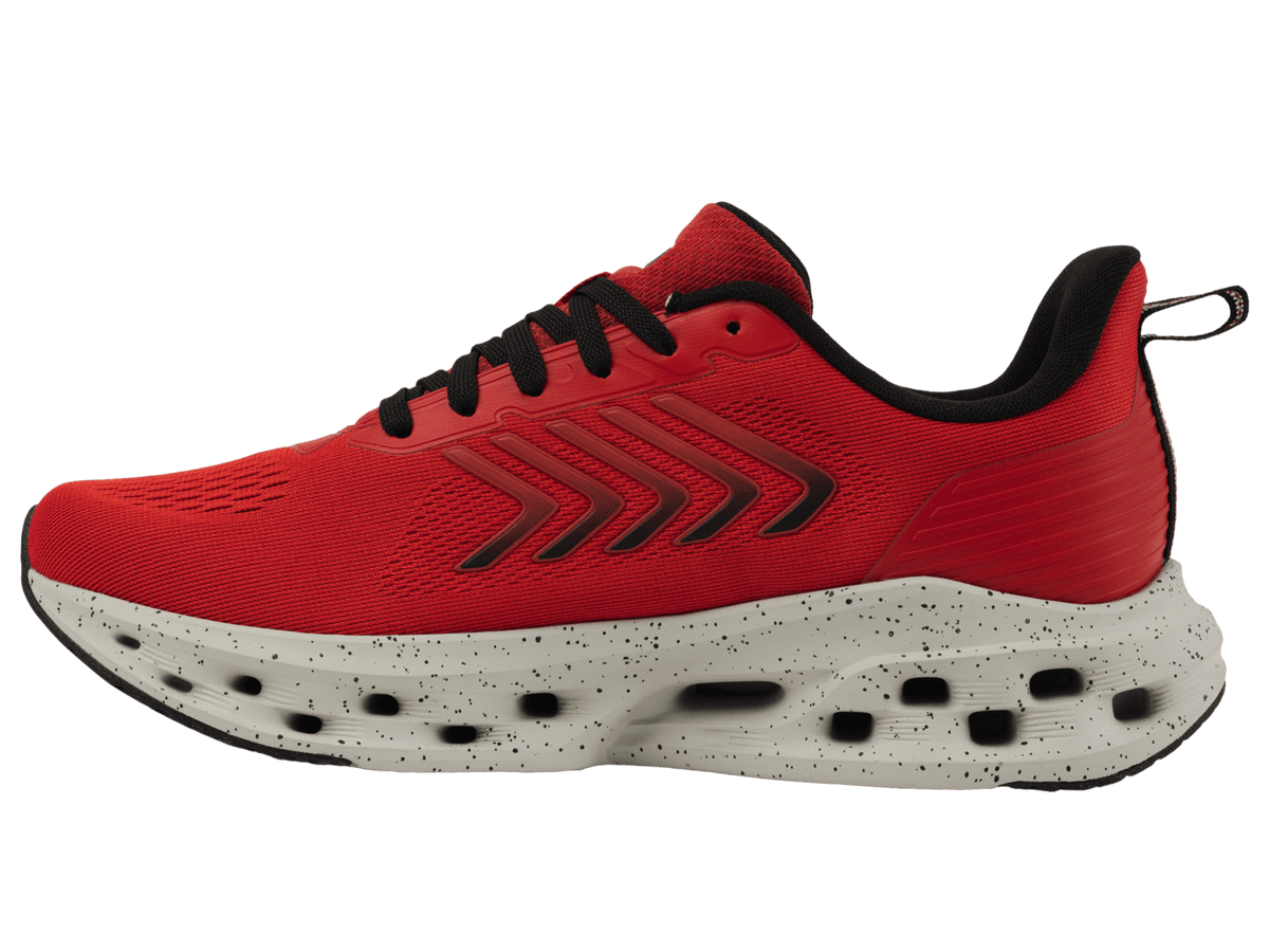 04494 - 072 - M | MELROSE TUBES LITE | MARS RED/BLACK/OYSTER MUSHROOM - K - Swiss US - FOOTWEAR