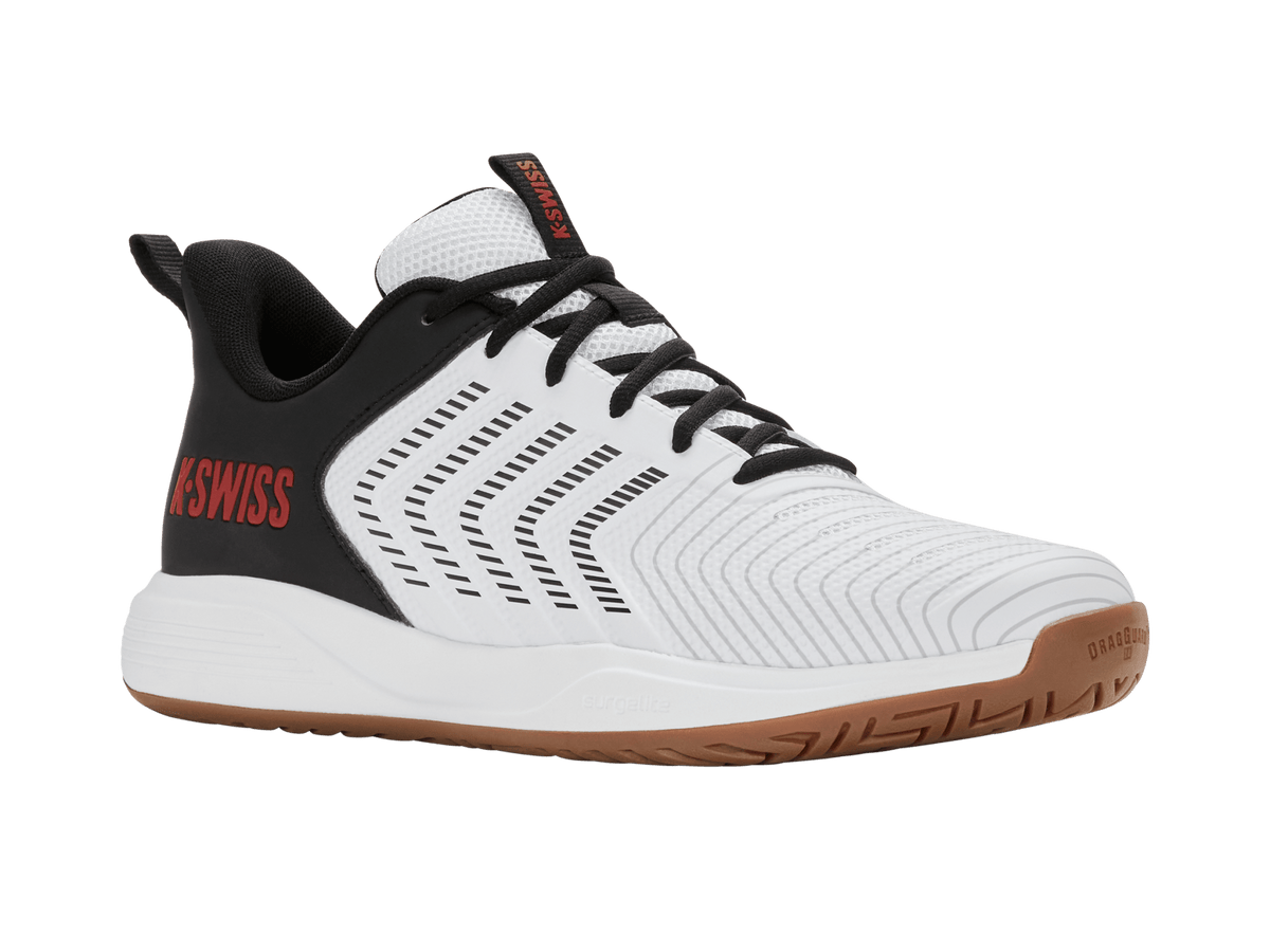 04602 - 153 - M | ULTRASHOT LIGHT INDOOR | WHITE/BLACK/HIGH RISK RED - K - Swiss US - FOOTWEAR