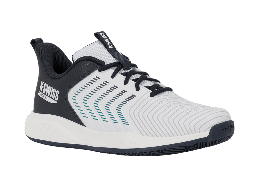 04901 - 148 - M | ULTRASHOT LIGHT PADEL | WHITE/CARBON/BALTIC - K - Swiss US - FOOTWEAR