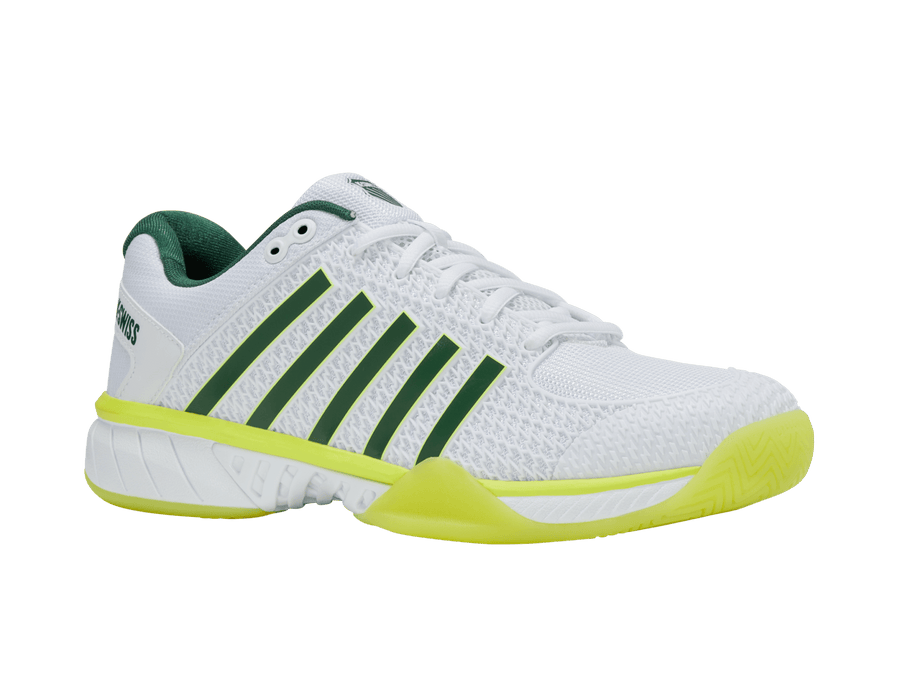 06563 - 121 - M | EXPRESS LIGHT PICKLEBALL | WHITE/NEON LIME/EDEN - K - Swiss US - FOOTWEAR