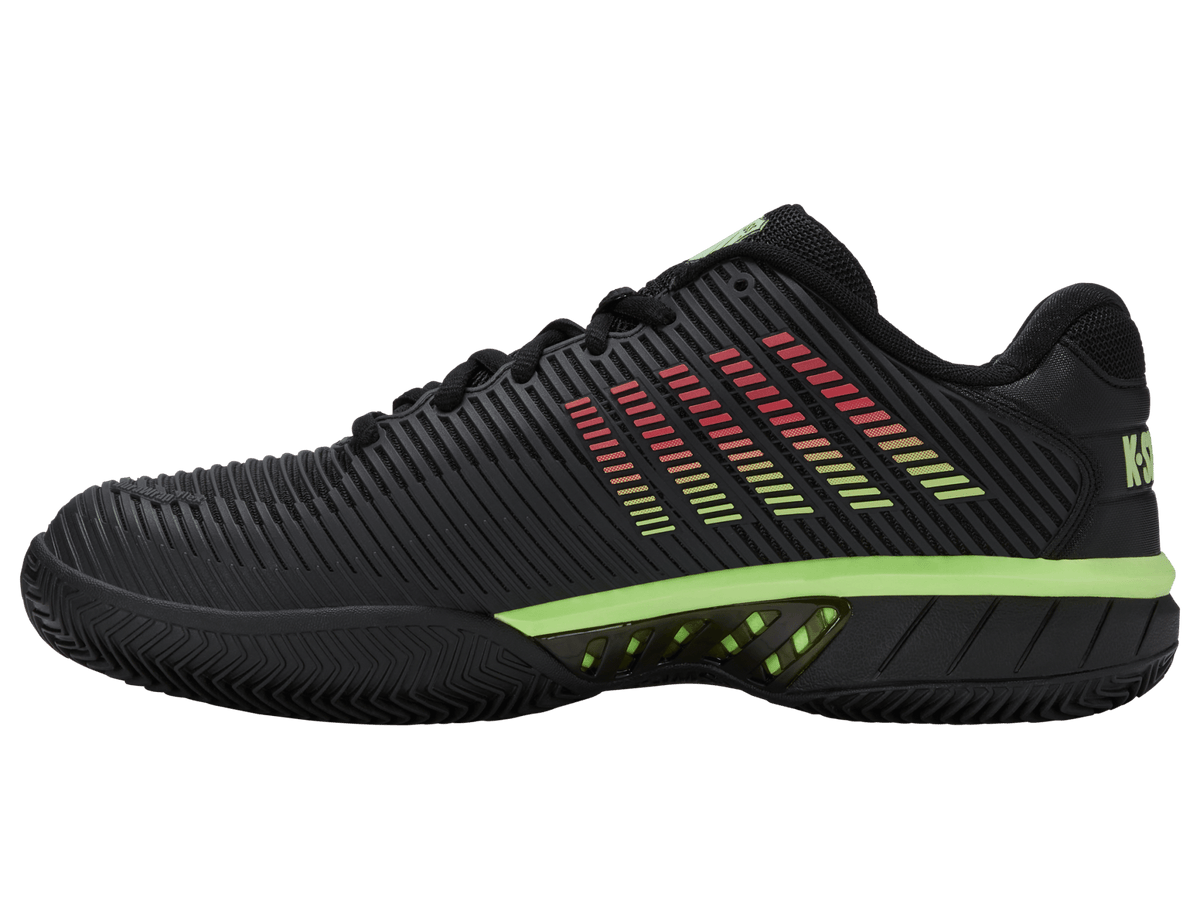 06614 - 034 - M | HYPERCOURT EXPRESS 2 CLAY | BLACK/SOFT NEON GREEN/NEON LAVA - K - Swiss US - FOOTWEAR