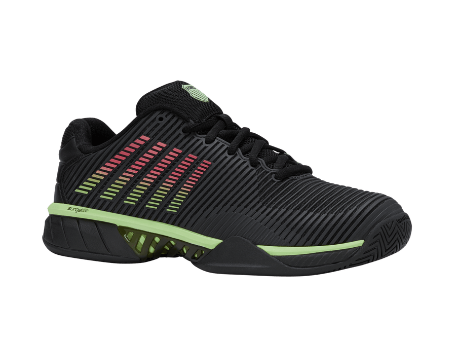 06806 - 034 - W | HYPERCOURT EXPRESS 2 - 2E | BLACK/SOFT NEON GREEN/NEON LAVA - K - Swiss US - FOOTWEAR
