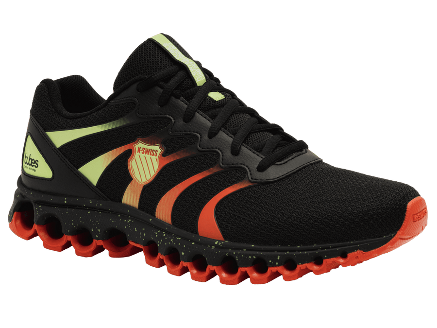 07112 - 064 - M | TUBES 200 | BLACK/SHARP GREEN/MANDARIN RED - K - Swiss US - FOOTWEAR