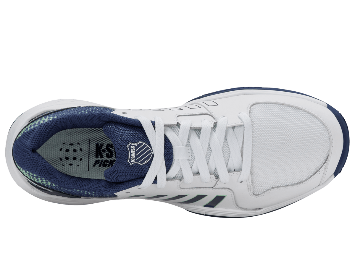 08552 - 185 - M | COURT EXPRESS PICKLEBALL | WHITE/OCEANA/PATINA GREEN - K - Swiss US - FOOTWEAR