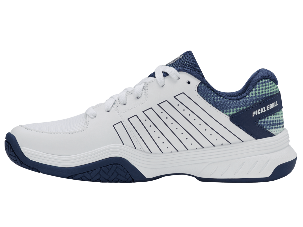 08552 - 185 - M | COURT EXPRESS PICKLEBALL | WHITE/OCEANA/PATINA GREEN - K - Swiss US - FOOTWEAR