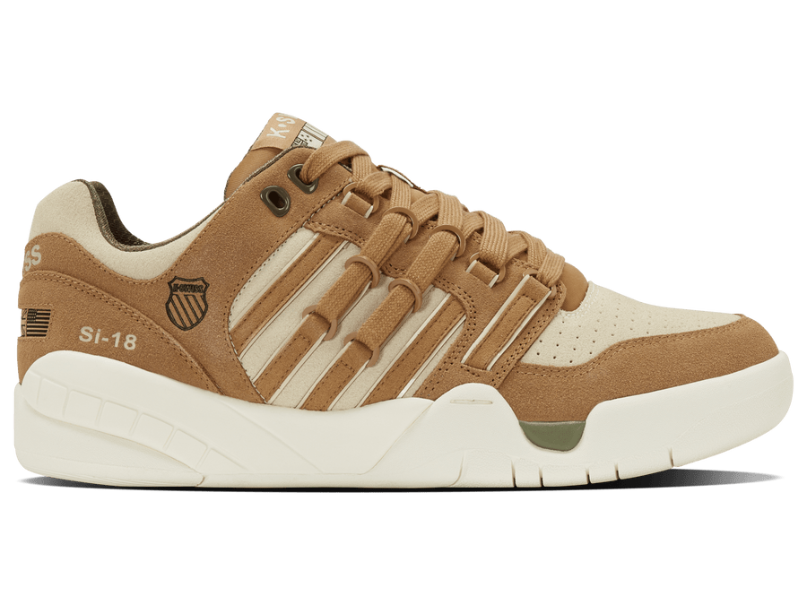 09440 - 276 - M | SI - 18 INTERNATIONAL SDE | INDIAN TAN/CREME BRULEE/BURNT OLIVE/SNOW WHITE - K - Swiss US - FOOTWEAR