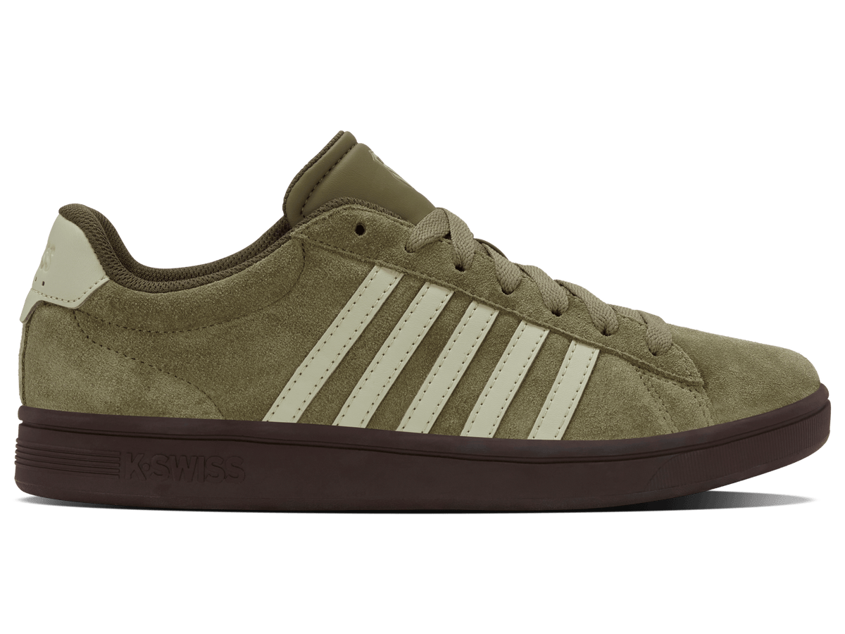 09492 - 367 - M | COURT TIEBREAK II SDE | BURNT OLIVE/BLACK COFFEE/ALFALFA - K - Swiss US - FOOTWEAR