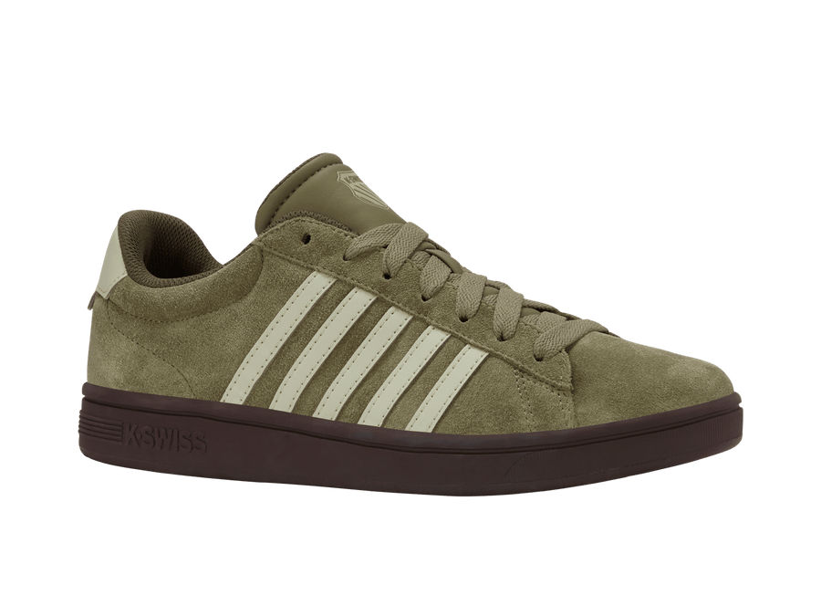 09492 - 367 - M | COURT TIEBREAK II SDE | BURNT OLIVE/BLACK COFFEE/ALFALFA - K - Swiss US - FOOTWEAR