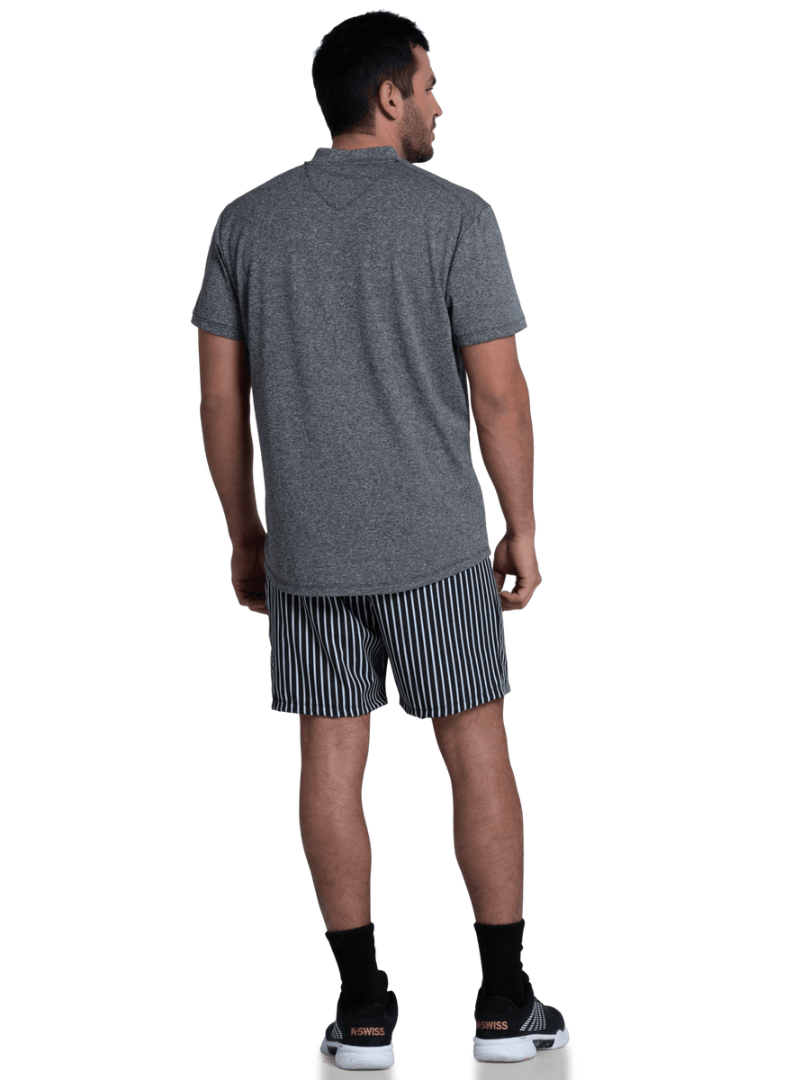 1010644 - 008 | HEATHER HENLEY S/S | GRAY - K - Swiss US - APPAREL