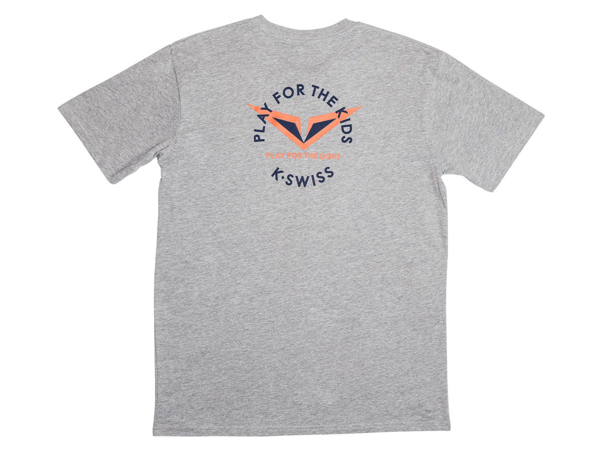 1712476 - 003 | RUBLEV PLAY FOR THE LIGHT TEE | ATHLETIC HEATHER - K - Swiss US - APPAREL