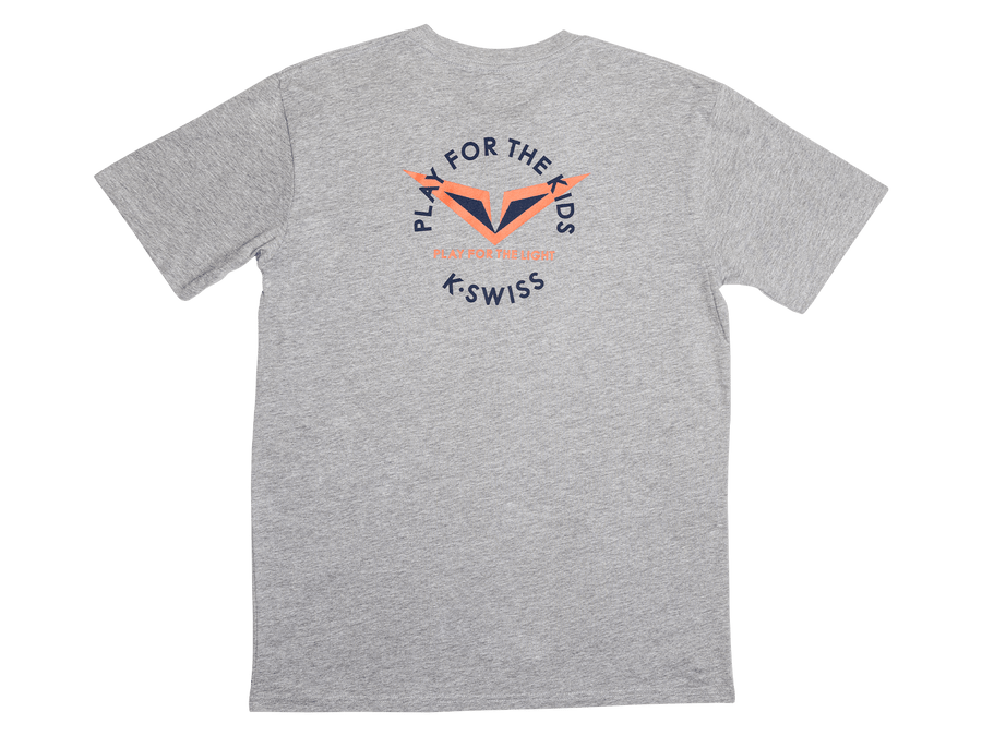 1712476 - 003 | RUBLEV PLAY FOR THE LIGHT TEE | ATHLETIC HEATHER - K - Swiss US - APPAREL