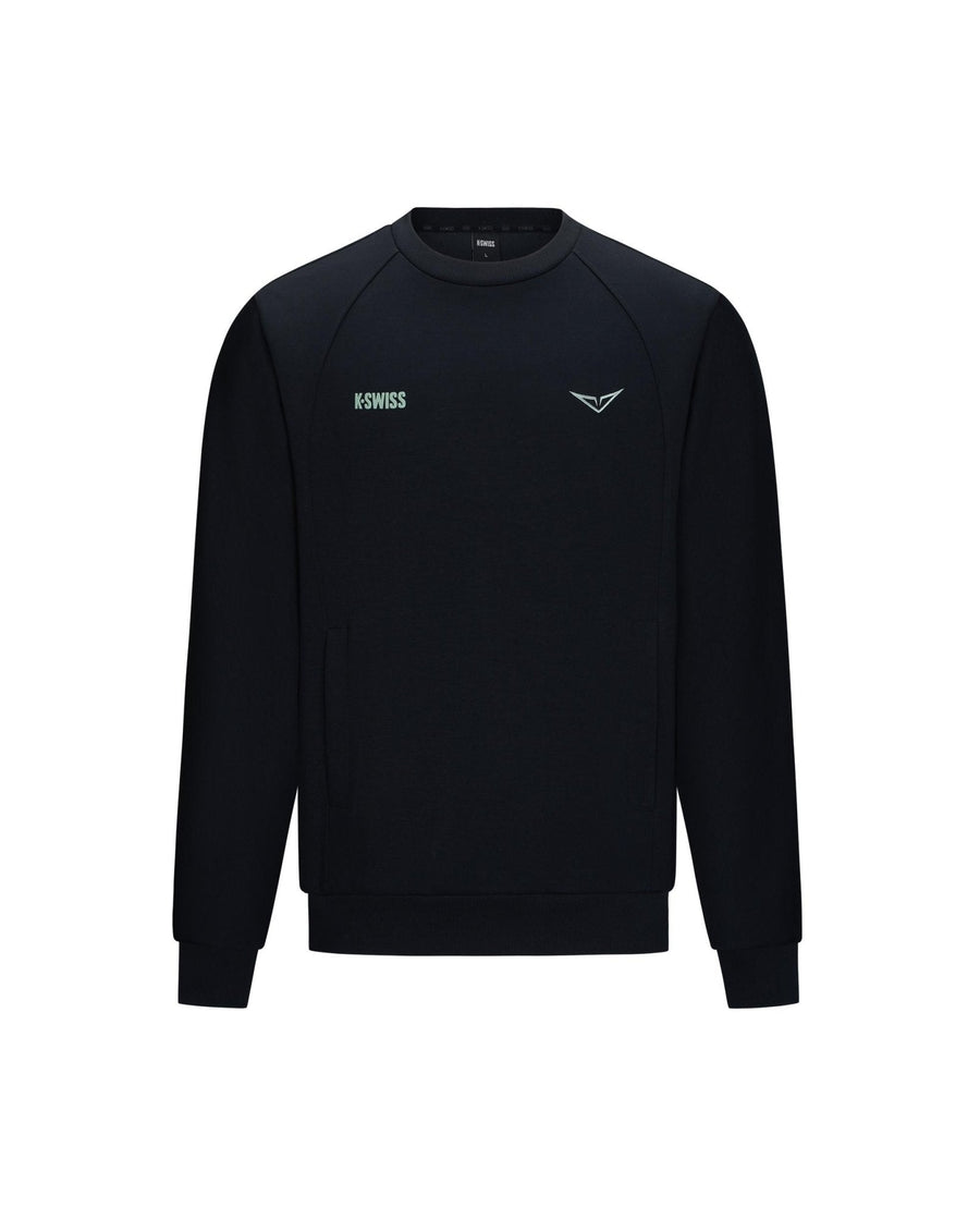 1713350 - 008 | K - SWISS X ANDREY RUBLEV UNISEX LOGO SWEATSHIRT | BLACK - K - Swiss US - APPAREL