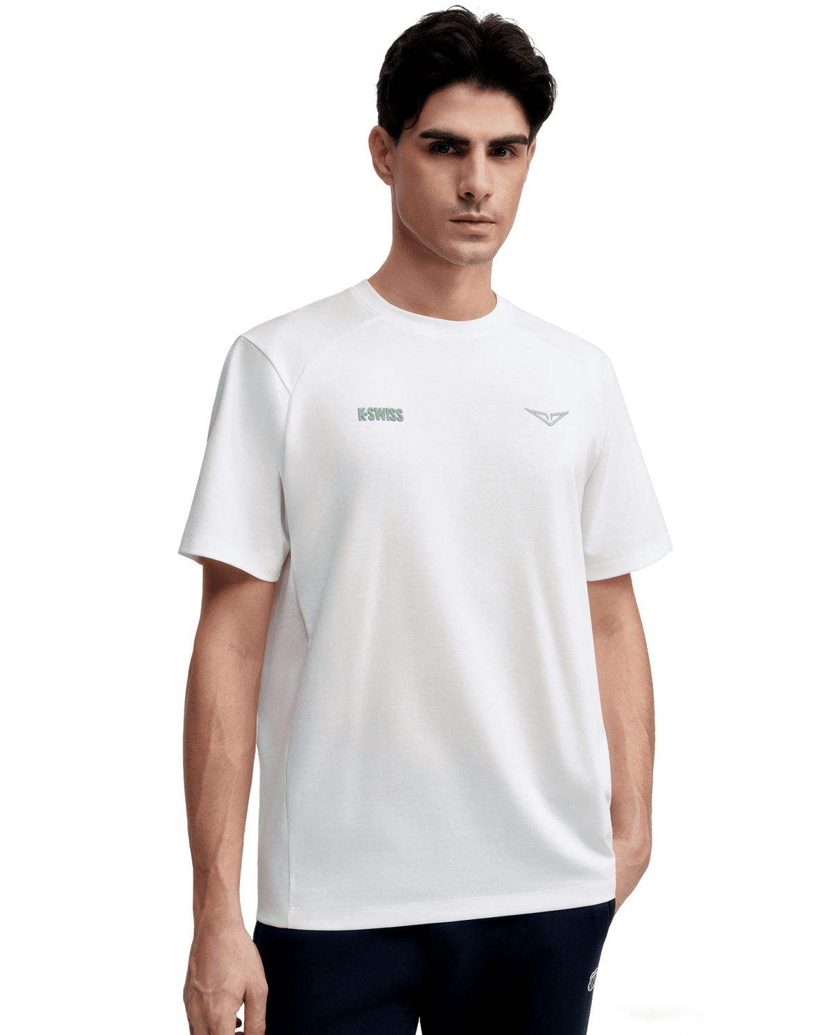 1713352 - 101 | K - SWISS X ANDREY RUBLEV UNISEX LOOSE FIT T - SHIRT | WHITE - K - Swiss US - APPAREL