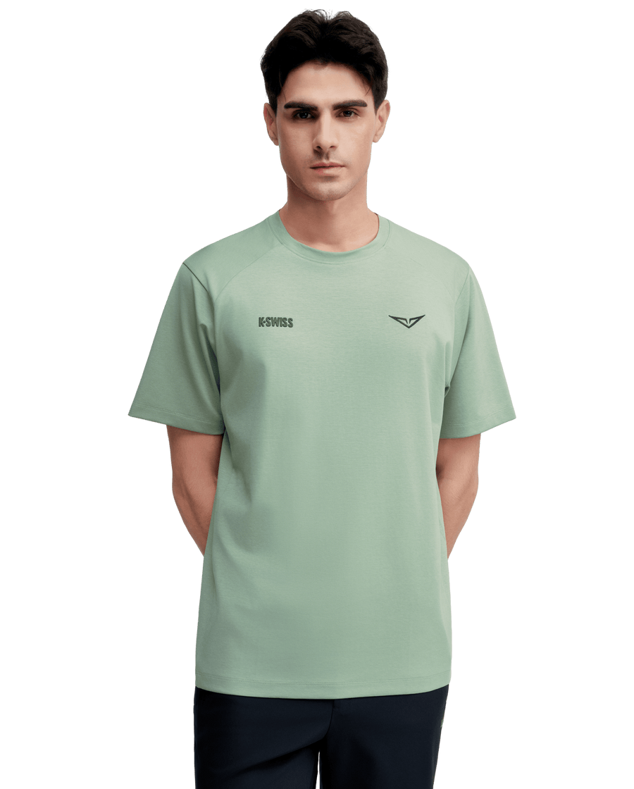 1713352 - 207 | K - SWISS X ANDREY RUBLEV UNISEX LOOSE FIT T - SHIRT | KHAKI - K - Swiss US - APPAREL