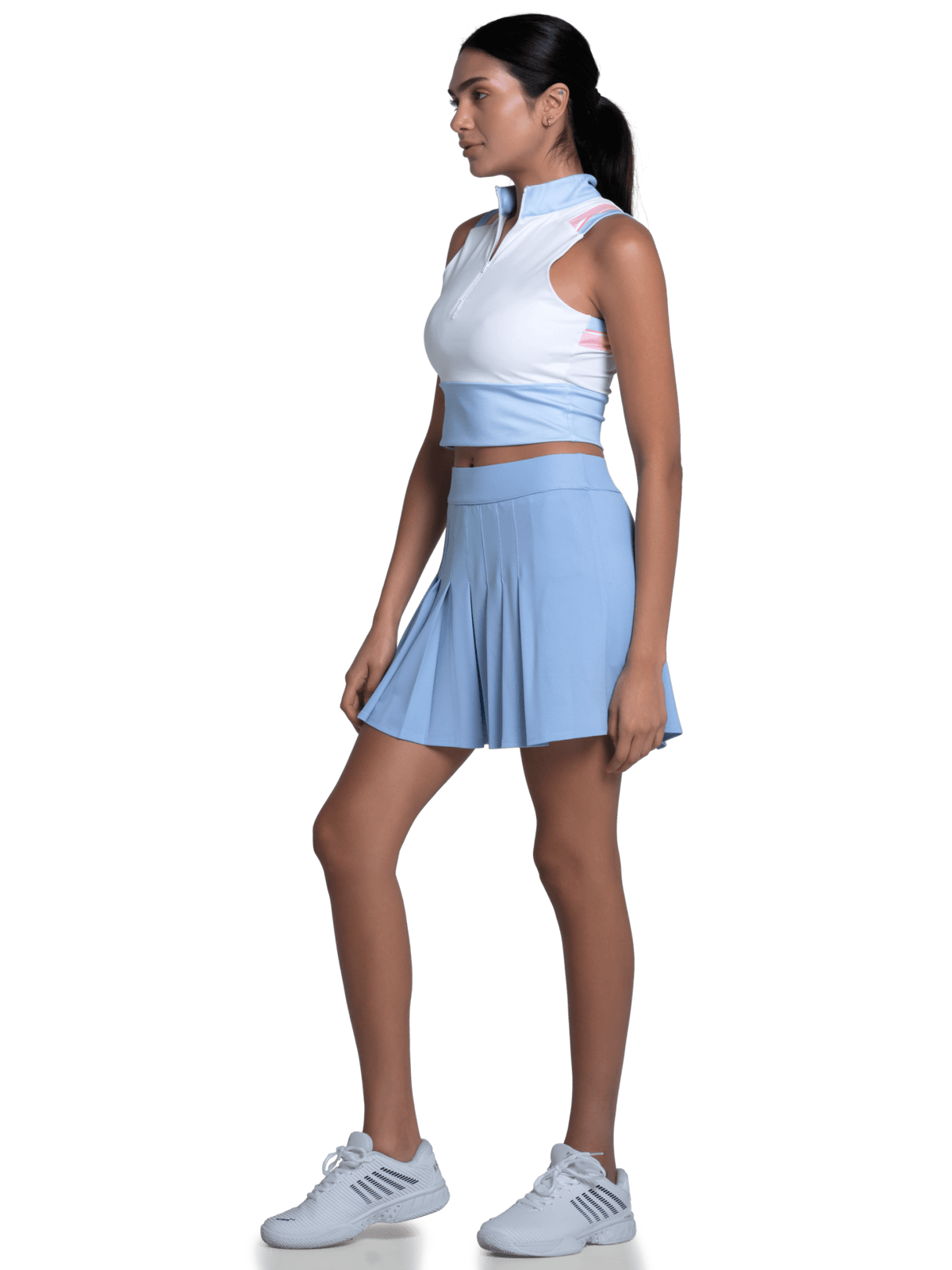 1910641 - 452 | EDGE CUT CROP TANK | AIR BLUE - K - Swiss US - APPAREL