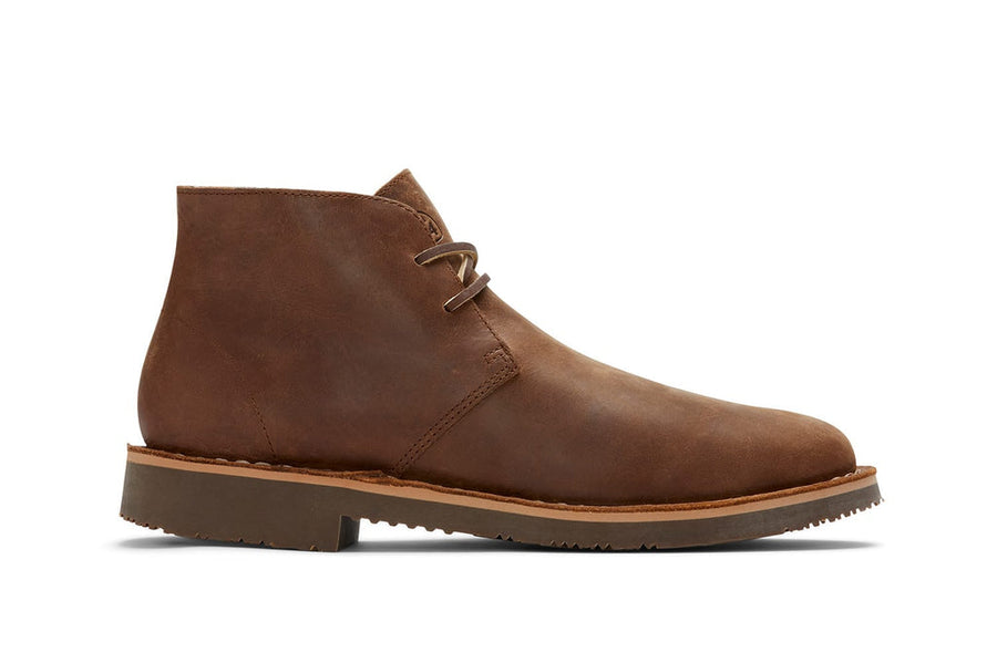 Men's Braddock Desert Boot in Elmwood leather, side view
