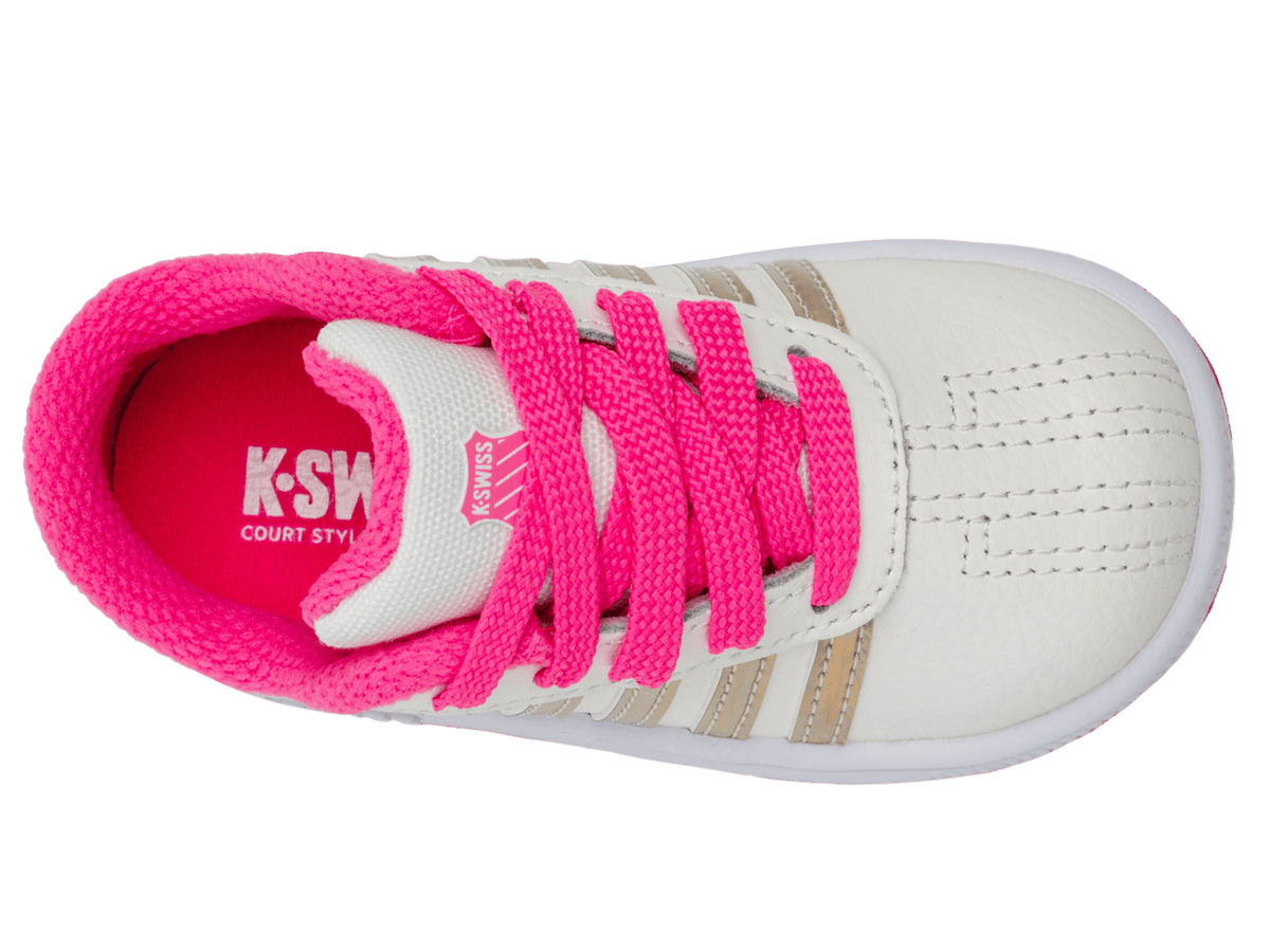 25612 - 174 - M | CLASSIC PRO | SNOW WHITE/HOT PINK/IRIDESCENT - K - Swiss US - FOOTWEAR