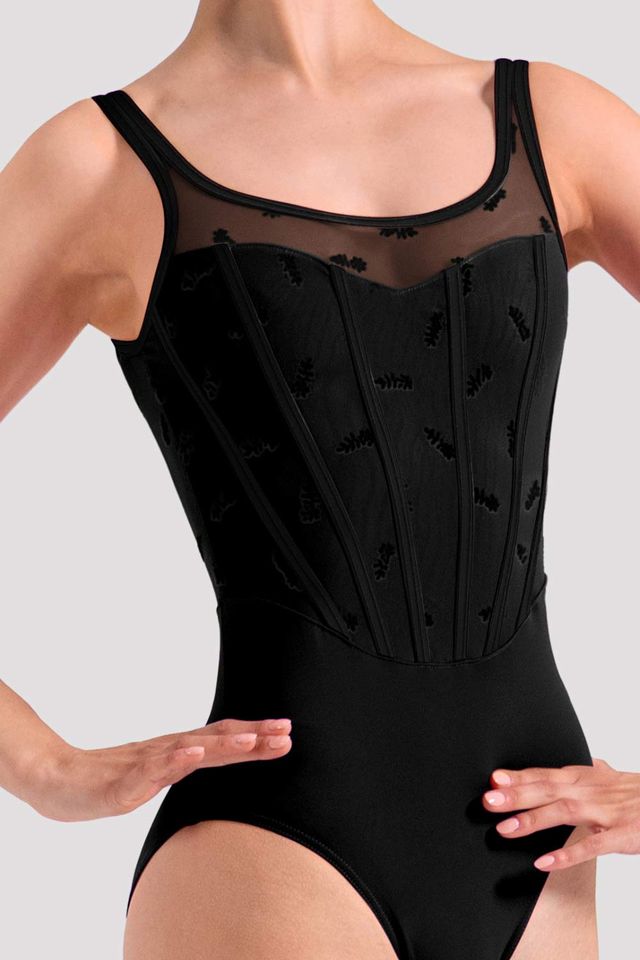 Ladies Evelyn Floral Tank Leotard