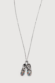 Diamante Ballet Shoe Necklace