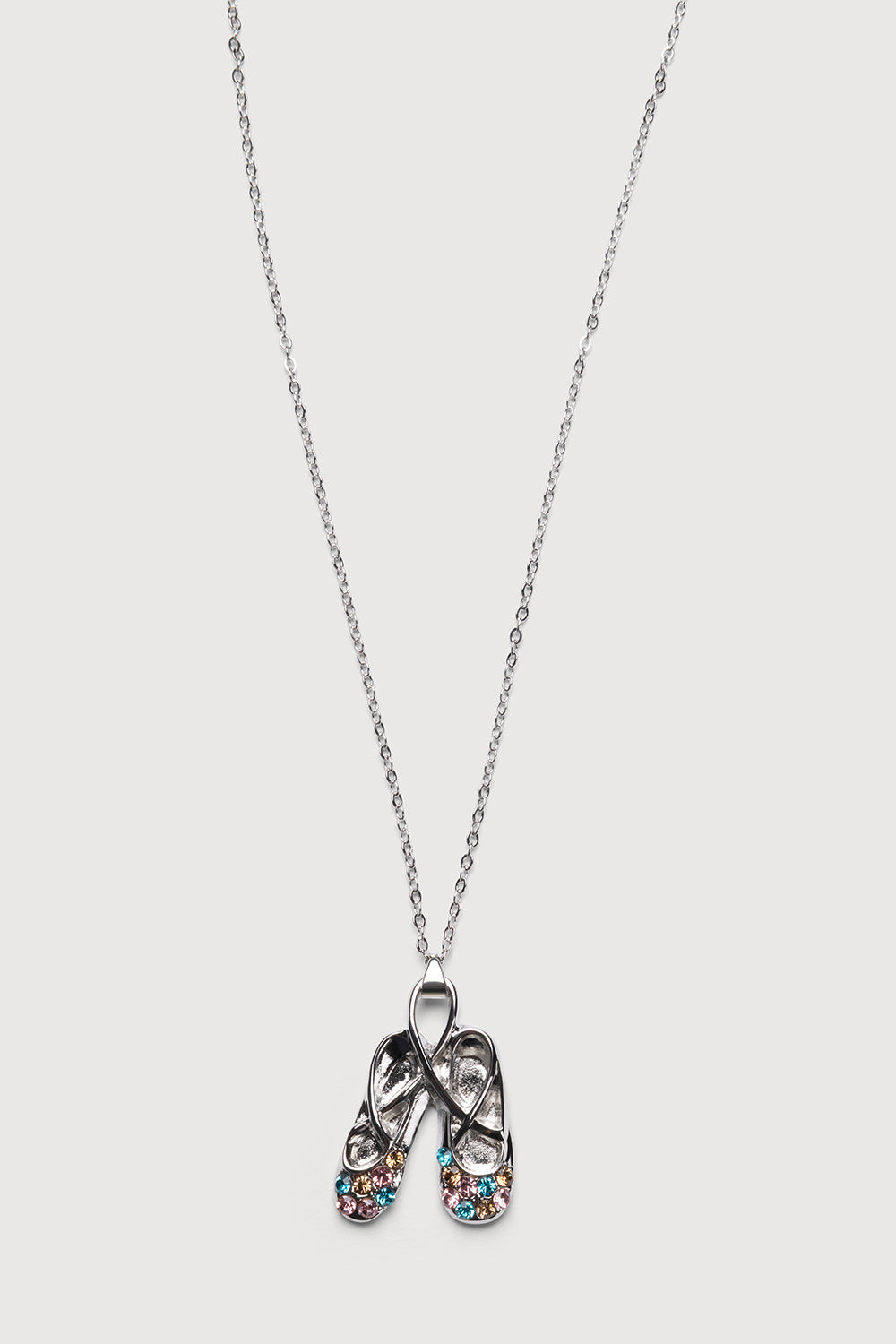 Diamante Ballet Shoe Necklace