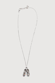 Diamante Ballet Shoe Necklace
