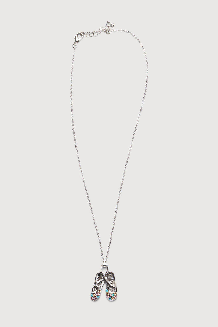 Diamante Ballet Shoe Necklace