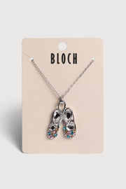 Diamante Ballet Shoe Necklace