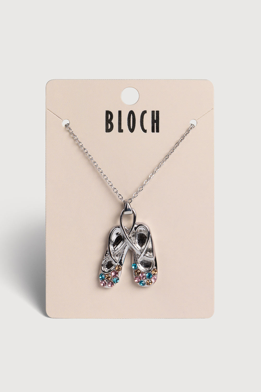 Diamante Ballet Shoe Necklace