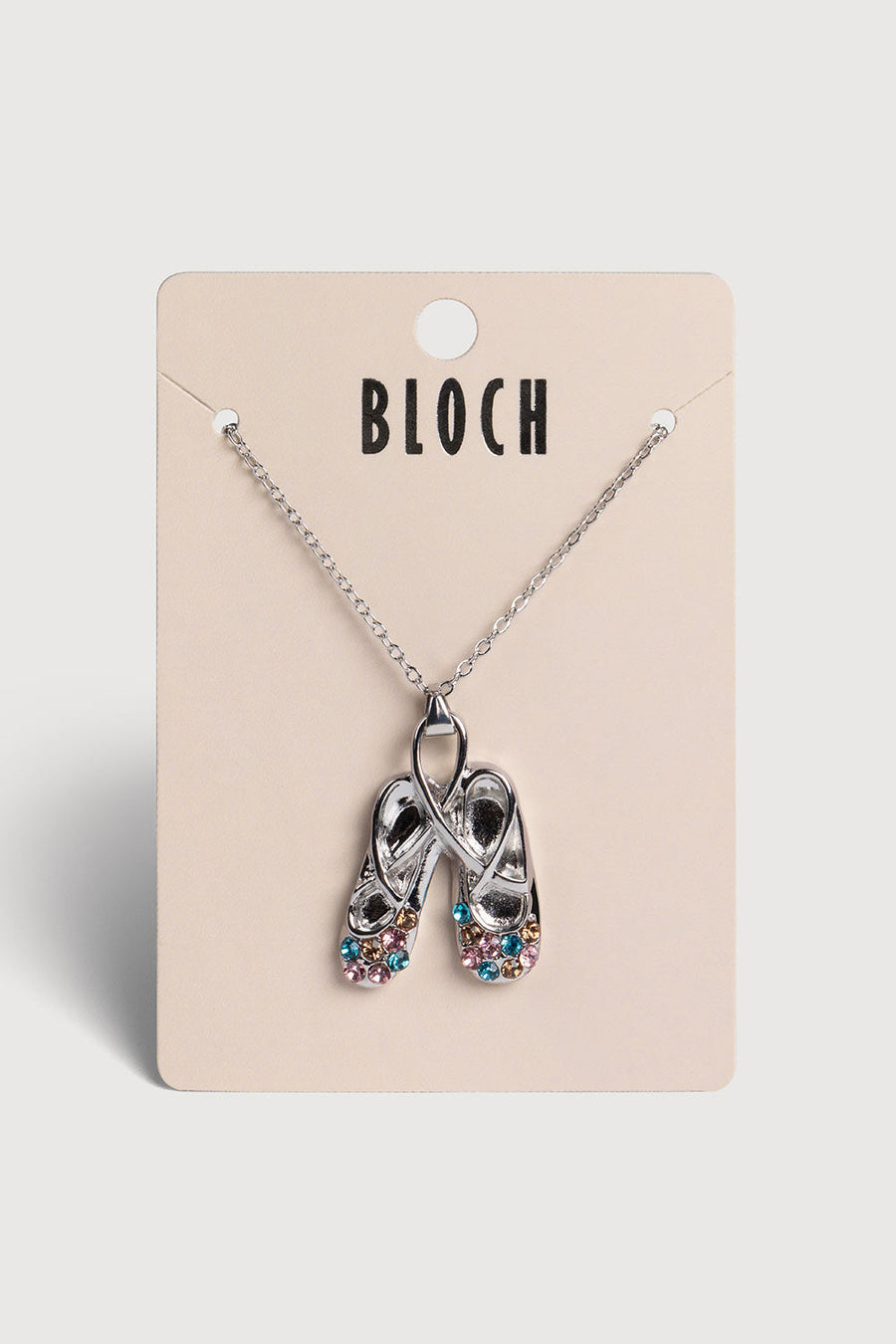 Diamante Ballet Shoe Necklace