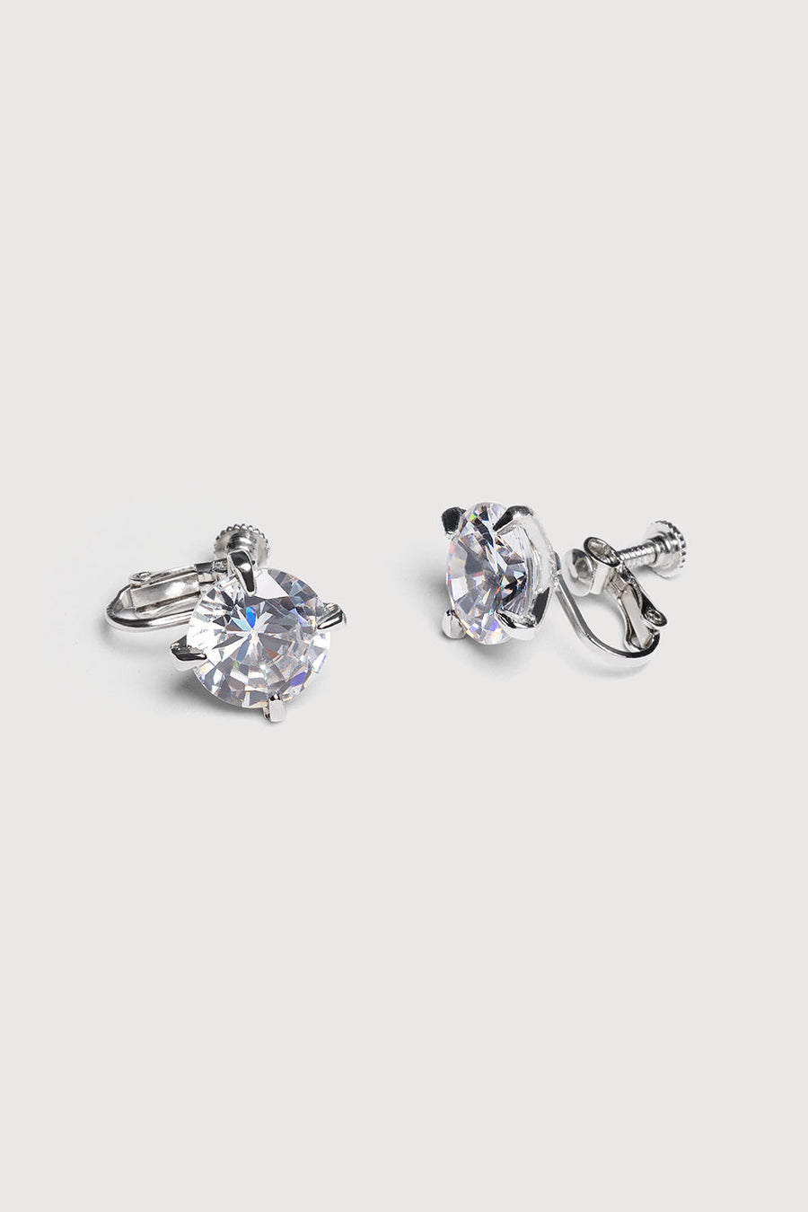 12mm Crystal Clip-on Earrings