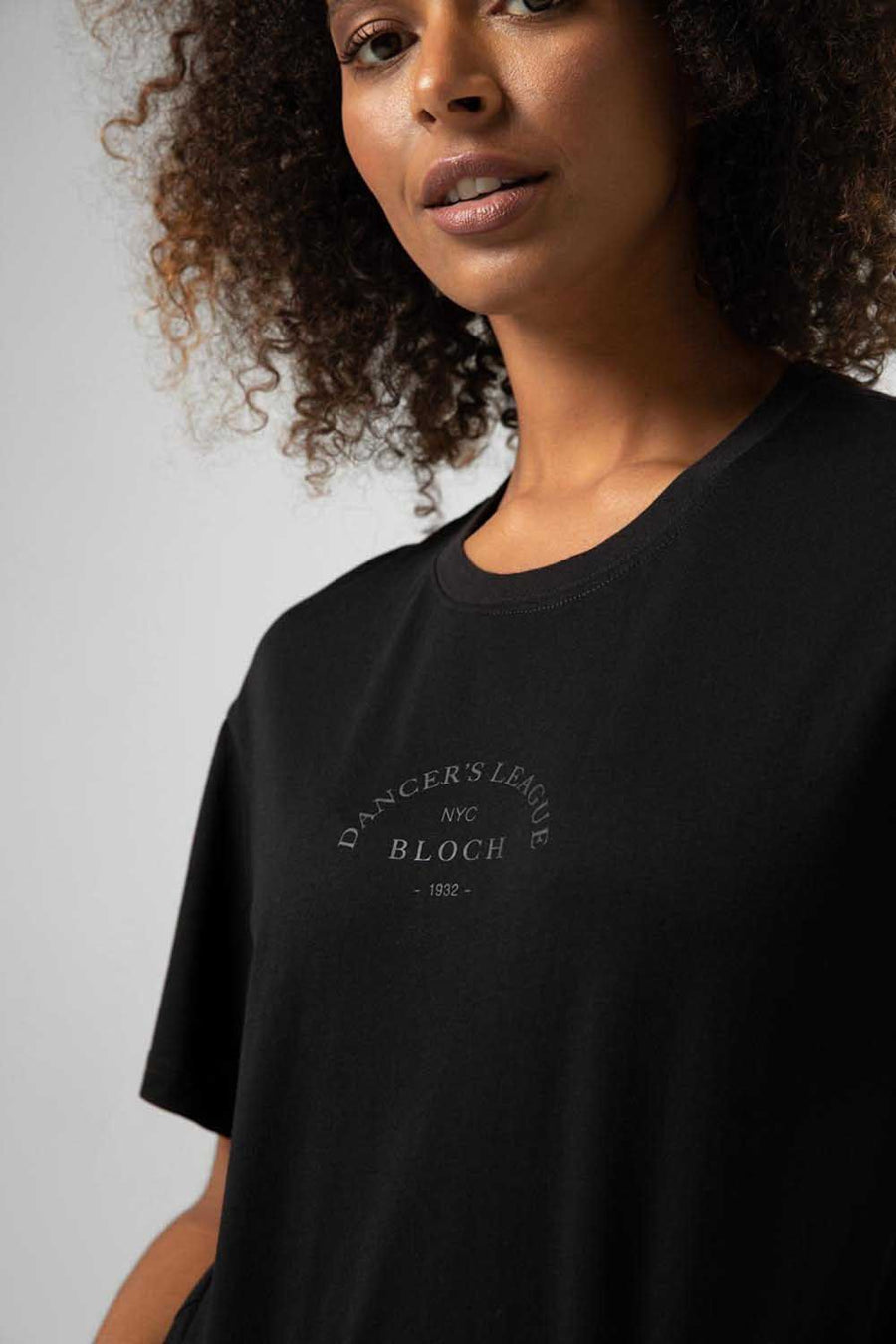 Ladies Tonal Bloch Print Oversized Tee