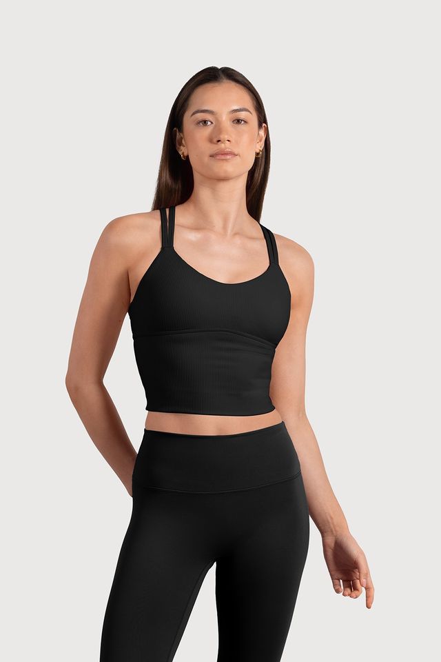 Ladies Active Streamline Crop Top