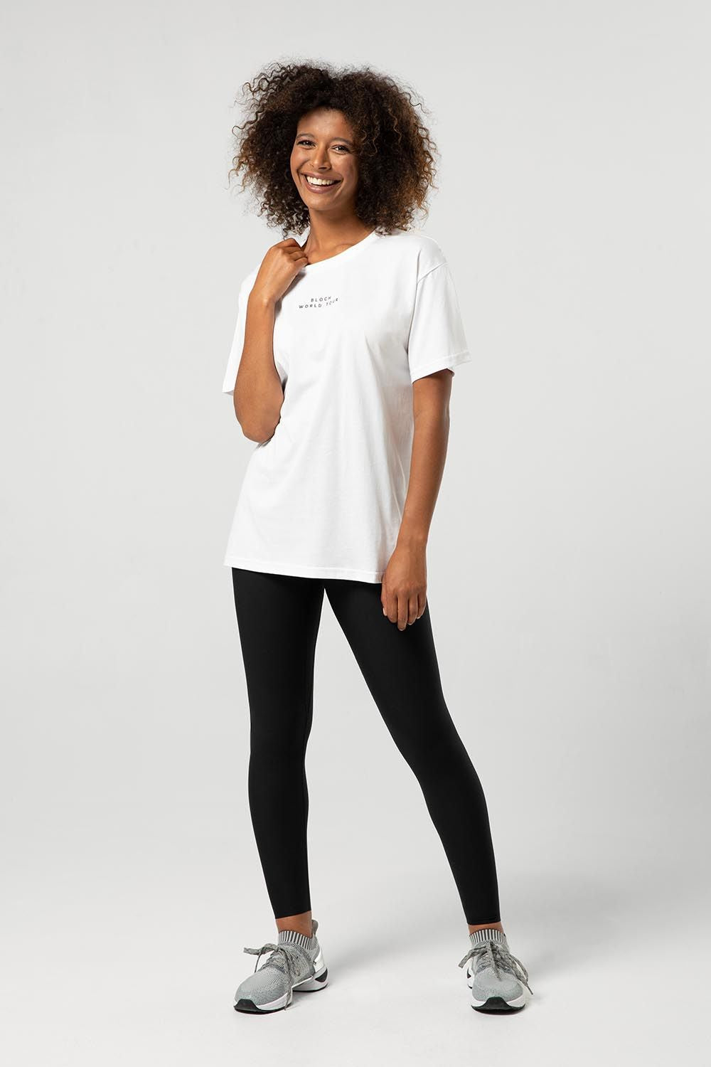 Ladies Bloch World Tour Print Oversized Tee