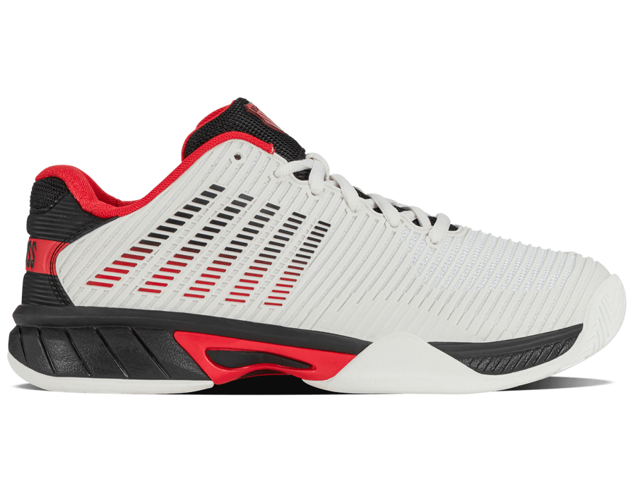 86613 - 104 - M | HYPERCOURT EXPRESS 2 | BRIGHT WHITE/STRETCH LIMO/HIGH RISK RED - K - Swiss US - FOOTWEAR