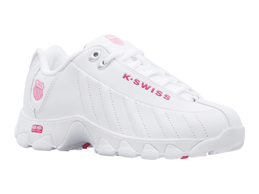 93426 - 156 - W | ST329 CMF | WHITE/SHOCKING PINK - K - Swiss US - FOOTWEAR