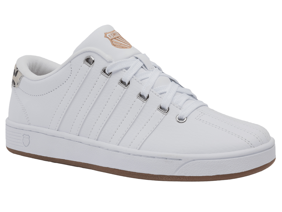 93629 - 139 - M | COURT PRO II CMF SP | WHITE/LITE GUM/LEOPARD - K - Swiss US - FOOTWEAR