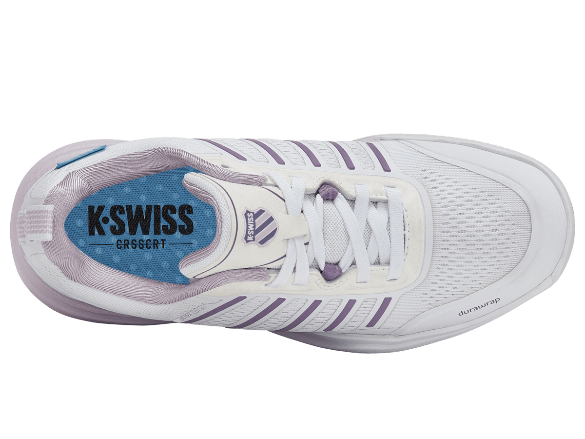 94405 - 143 - M | ULTRA COURT | WHITE/ORCHID HUSH/PURPLE HAZE - K - Swiss US - FOOTWEAR