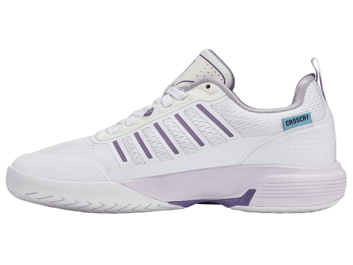 94405 - 143 - M | ULTRA COURT | WHITE/ORCHID HUSH/PURPLE HAZE - K - Swiss US - FOOTWEAR