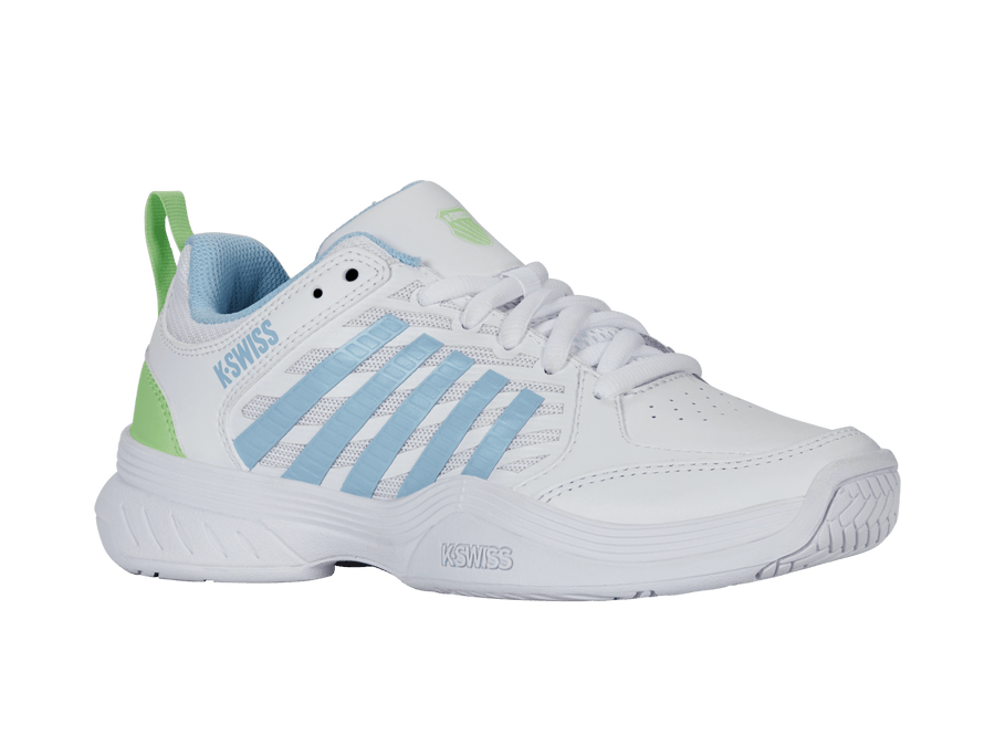 94428 - 112 - M | COURT EXPRESS 2 | WHITE/DUTCH CANAL/PARADISE GREEN - K - Swiss US - FOOTWEAR